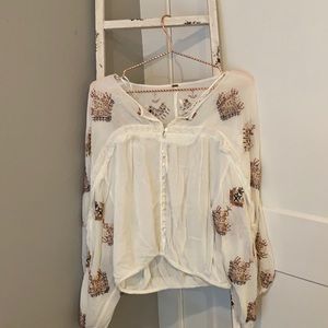 Free People White Blouse